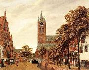 Jan van der Heyden View of Delft oil on canvas